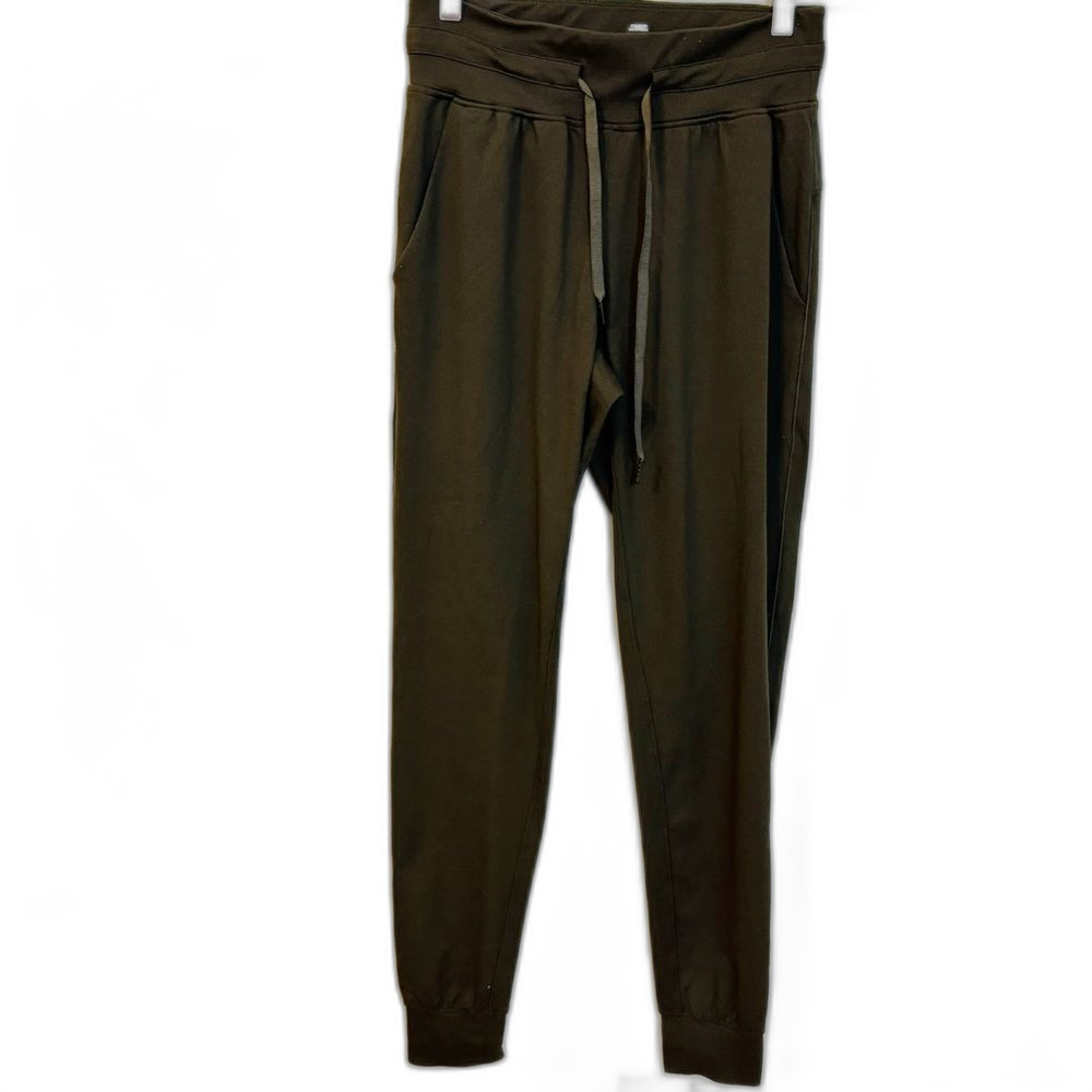Zyia Active High Waist Olive Green Joggers Medium